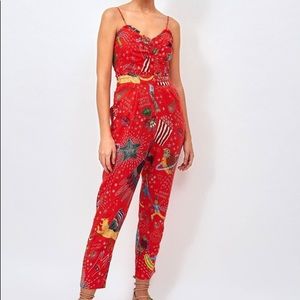 Farm Rio Carnival Jumpsuit size XL NWT